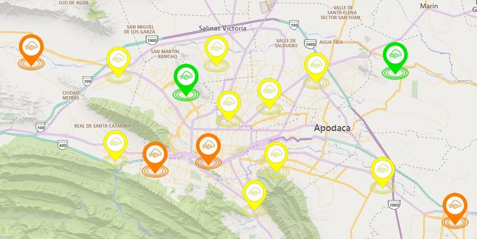 Prevalece Ambiente Brumoso en Monterrey: Polvo en Camino