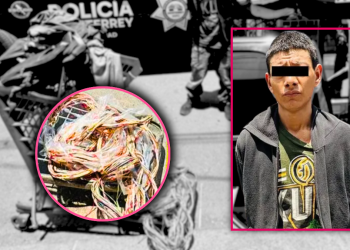 Detienen A Joven Por Robo De Cableado En El Centro De Monterrey