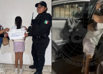 Tótem-de-seguridad-policía-municipal-C4-de-Monterrey-menor-extraviada