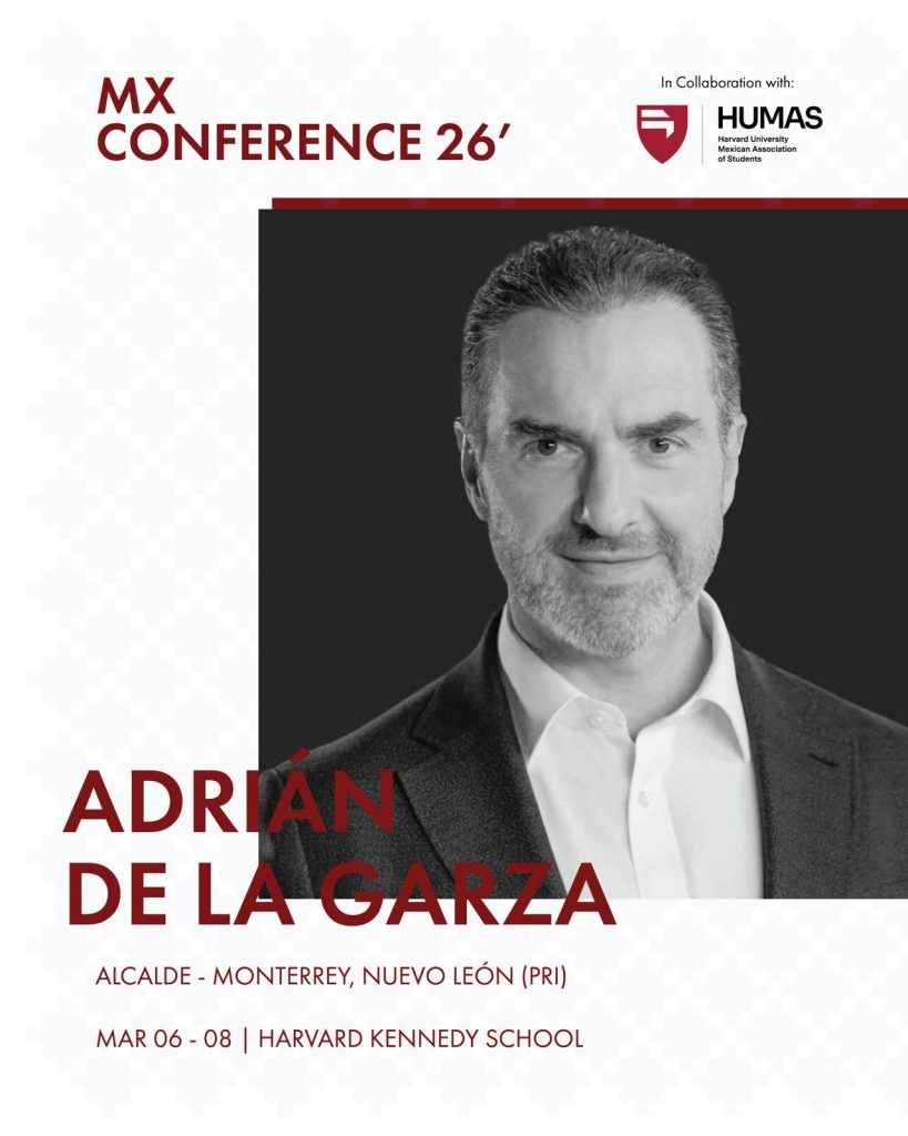 Conferencia-México-2026-Adrián-de-la-Garza-alcalde-Monterrey-panel-Harvard-gobierno-local