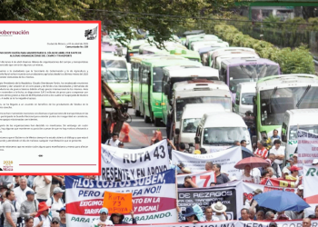 Portada. imagen del paro nacional pasado junto con la respuesta del gobierno al paro del 6 de abril