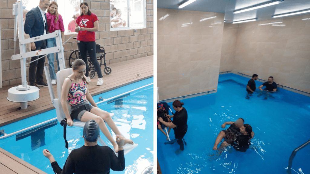 rehabilitación acuática gratuita con nuevo domo acuático