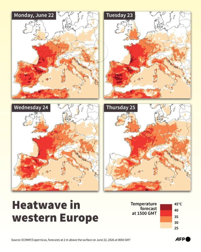 Mueren por golpe de calor en europa